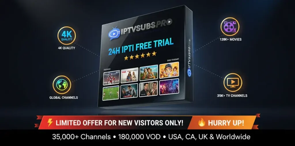 IPTV Subscription Pro 24h IPTV Free Trial limted offer1