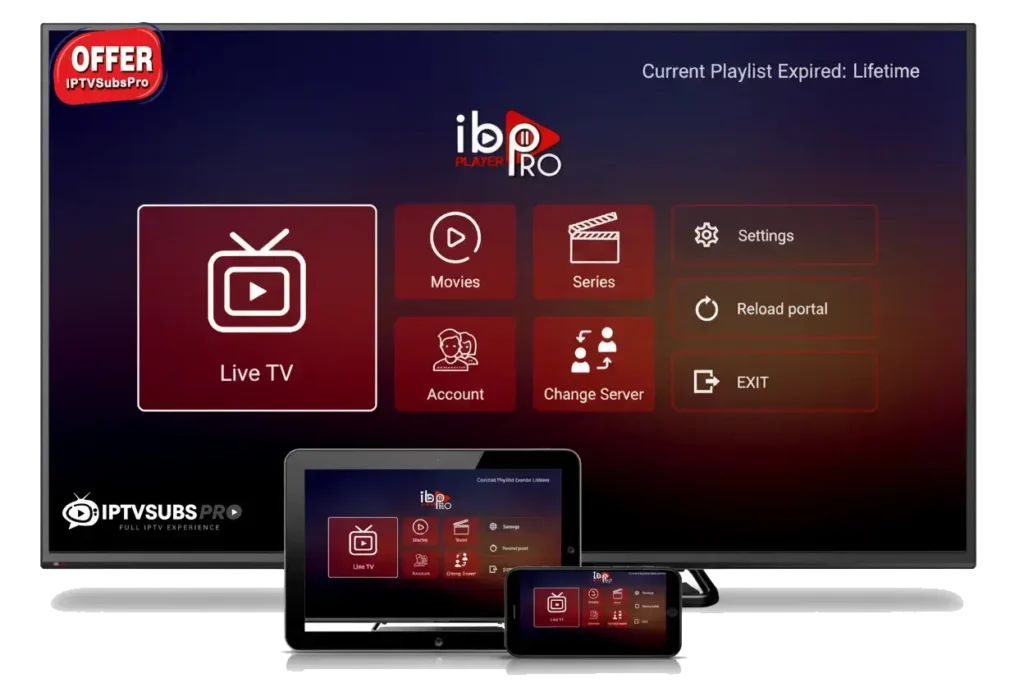 ibo player pro screen for iptv subscription pro special offer